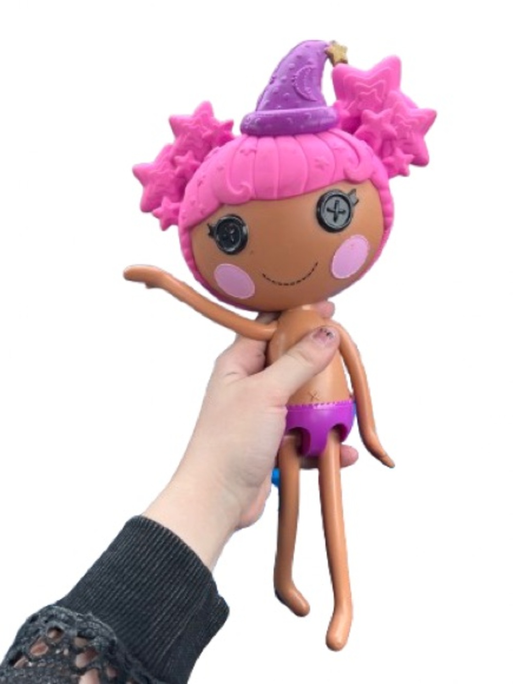 Rare MGA Lalaloopsy Star Magic Spells Full Size 13" Doll - Pink Hair Wizard